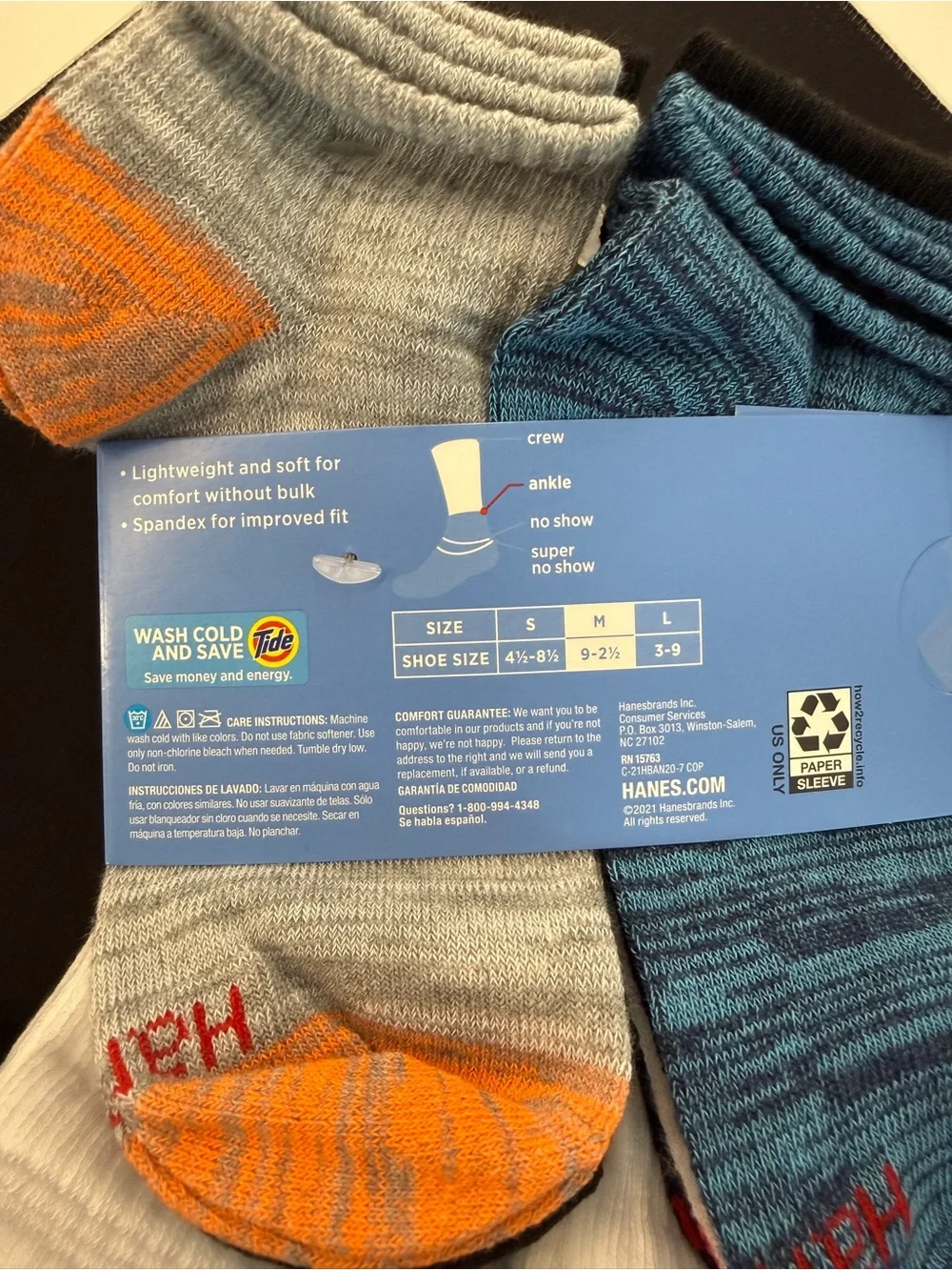 Hanes item details